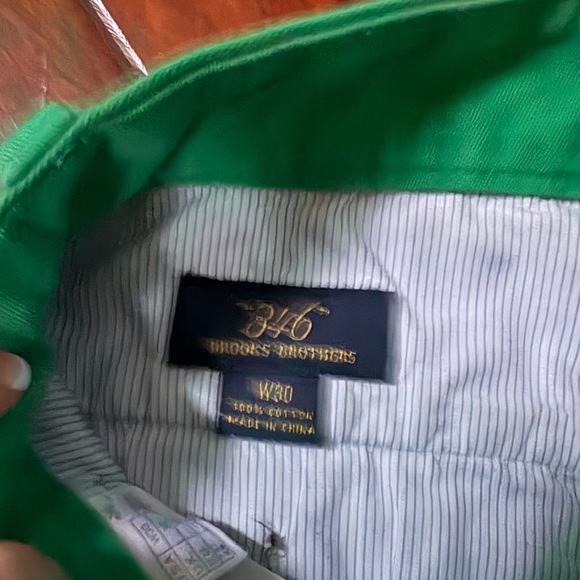 Brooks Brothers Green Flat Front Men's Shorts - Picture 5 of 6